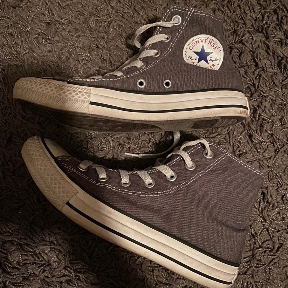 Gray Chuck Taylor All Star Hi Top Sneakers